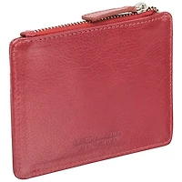 Porte-cartes RFID à deux volets en cuir véritable Equestrian2 de Mancini - Rouge