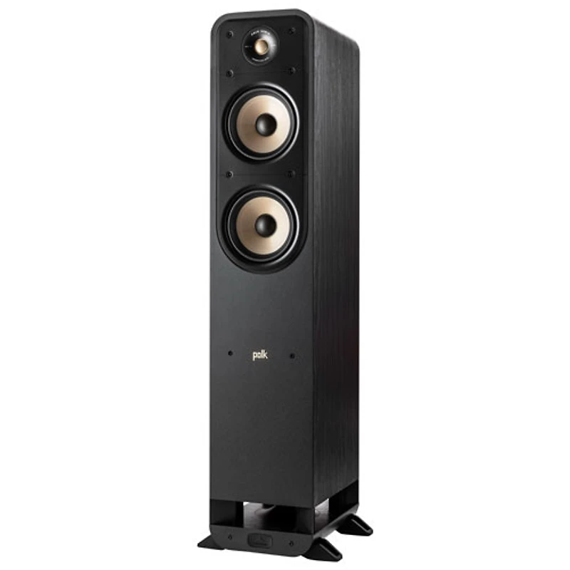Haut-parleur colonne de 200 W Signature Elite ES55 de Polk Audio - Unité - Noir magnifique