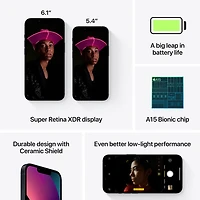 iPhone 13 de 128 Go d'Apple offert par Fido - Minuit - Financement mensuel