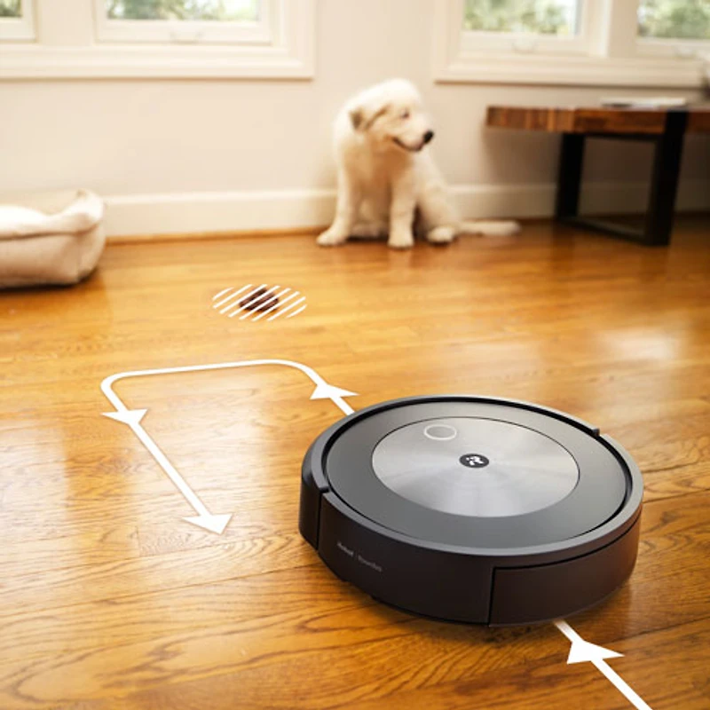 Aspirateur robot connecté Wi-Fi Roomba j7+ à vidage automatique d'iRobot (j7550)