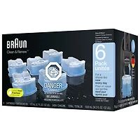 Cartouches de rechange Braun Clean & Renew - Paquet de 6