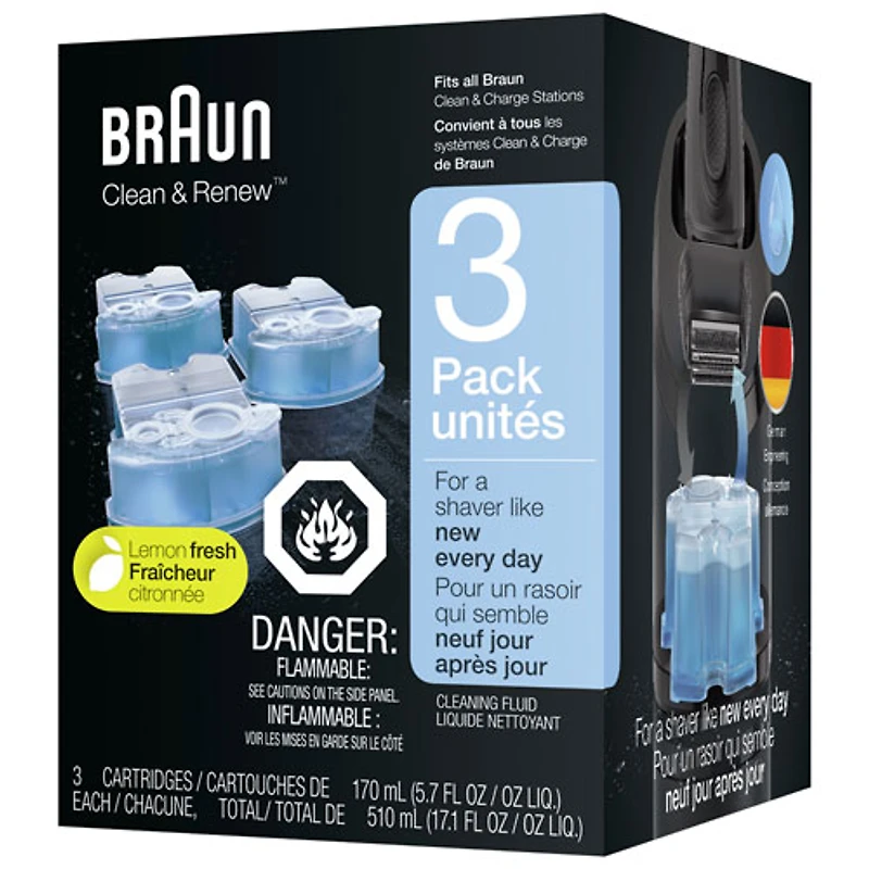 Cartouches de rechange Braun Clean & Renew - Paquet de 3