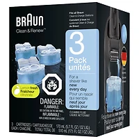 Cartouches de rechange Braun Clean & Renew - Paquet de 3