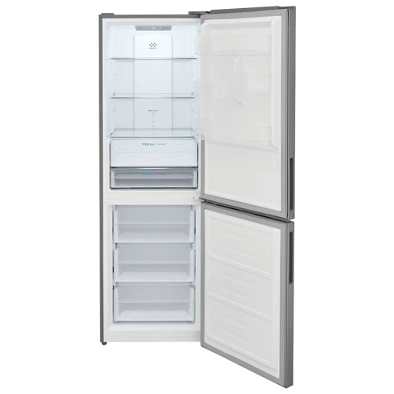 Réfrigérateur congélateur inférieur 11,5 pi³ 24 po/éclairage DEL de Frigidaire (FRBG1224AV) - Inox
