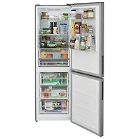 Réfrigérateur congélateur inférieur 11,5 pi³ 24 po/éclairage DEL de Frigidaire (FRBG1224AV) - Inox