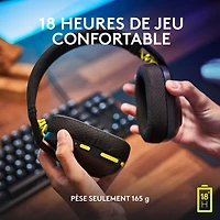 Logitech G435 LIGHTSPEED Bluetooth Wireless Gaming Headset for PC/PS5/PS4/Switch - Black