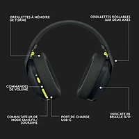 Logitech G435 LIGHTSPEED Bluetooth Wireless Gaming Headset for PC/PS5/PS4/Switch - Black