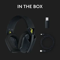 Logitech G435 LIGHTSPEED Bluetooth Wireless Gaming Headset for PC/PS5/PS4/Switch - Black