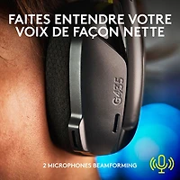 Logitech G435 LIGHTSPEED Bluetooth Wireless Gaming Headset for PC/PS5/PS4/Switch - Black