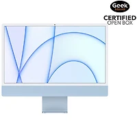 Open Box - Apple iMac 24" (Spring 2021) - Blue (Apple M1 Chip / 8-Core GPU / 512GB SSD / 8GB RAM) - En