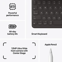 iPad 10,2 po 256 Go avec Wi-Fi d'Apple (9e génération) - Gris cosmique