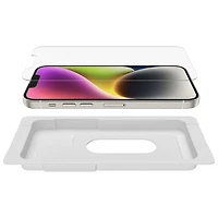 Belkin UltraGlass Antimicrobial Screen Protector for iPhone 14/13 Pro with Installation Guide Tray