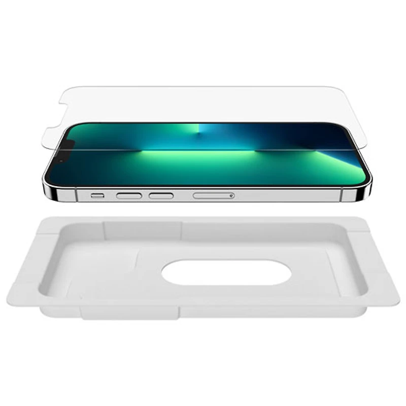 Belkin UltraGlass AntiMicrobial Screen Protector for iPhone 14 Plus/13 Pro Max with Installation Tray