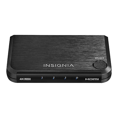 Insignia 3-Port 4K HDMI Switch - Black - Only at Best Buy