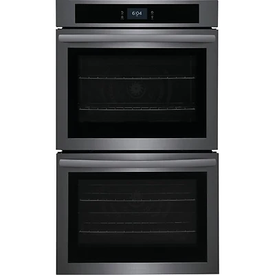 Frigidaire 30" 10.6 Cu. Ft. Double Self-Clean Electric Wall Oven (FCWD3027AD) - Black Stainless