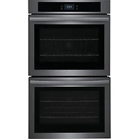 Frigidaire 30" 10.6 Cu. Ft. Double Self-Clean Electric Wall Oven (FCWD3027AD) - Black Stainless