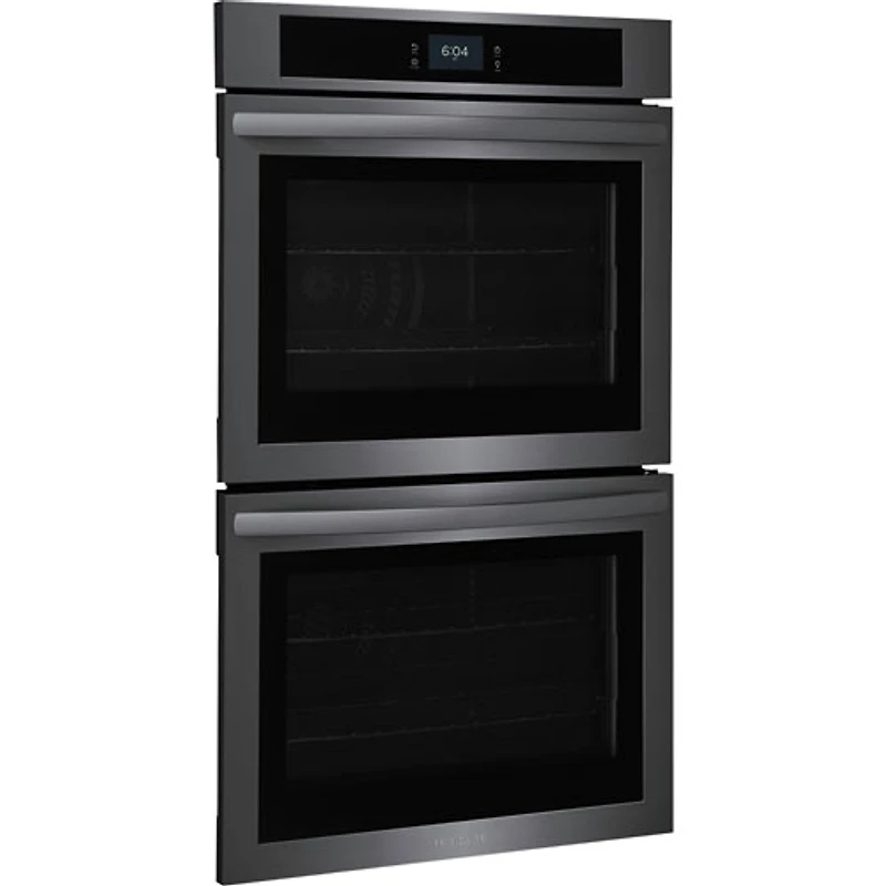 Frigidaire 30" 10.6 Cu. Ft. Double Self-Clean Electric Wall Oven (FCWD3027AD) - Black Stainless