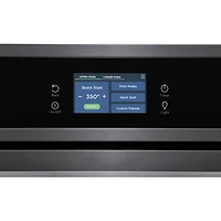 Frigidaire 30" 10.6 Cu. Ft. Double Self-Clean Electric Wall Oven (FCWD3027AD) - Black Stainless