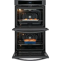 Frigidaire 30" 10.6 Cu. Ft. Double Self-Clean Electric Wall Oven (FCWD3027AD) - Black Stainless