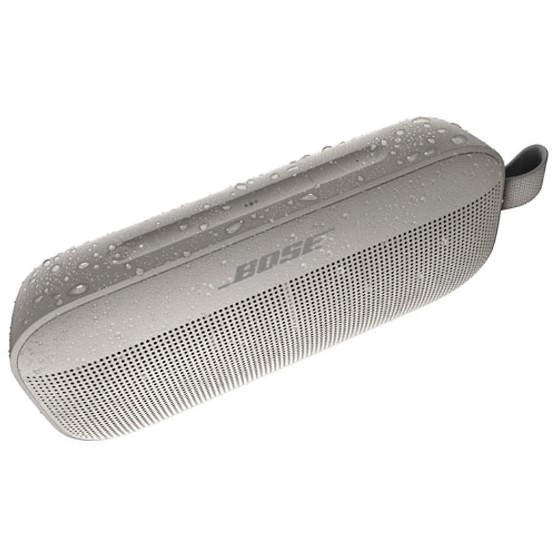 Haut-parleur sans fil Bluetooth étanche SoundLink Flex de Bose - Blanc fumée