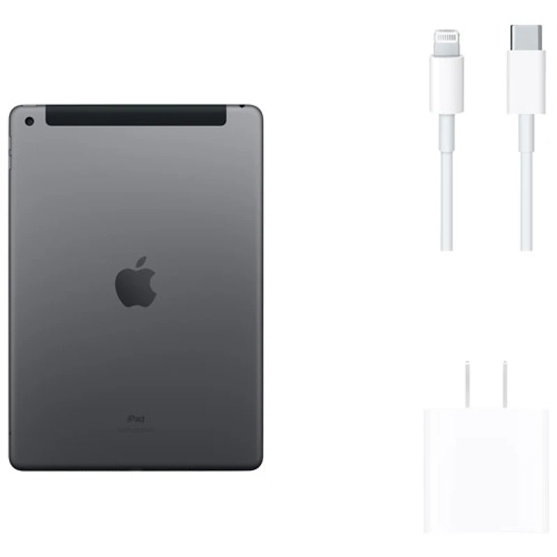 iPad 10,2 po 256 Go avec Wi-Fi et 4G LTE d'Apple (9e génération) offert par Rogers - Gris cosmique