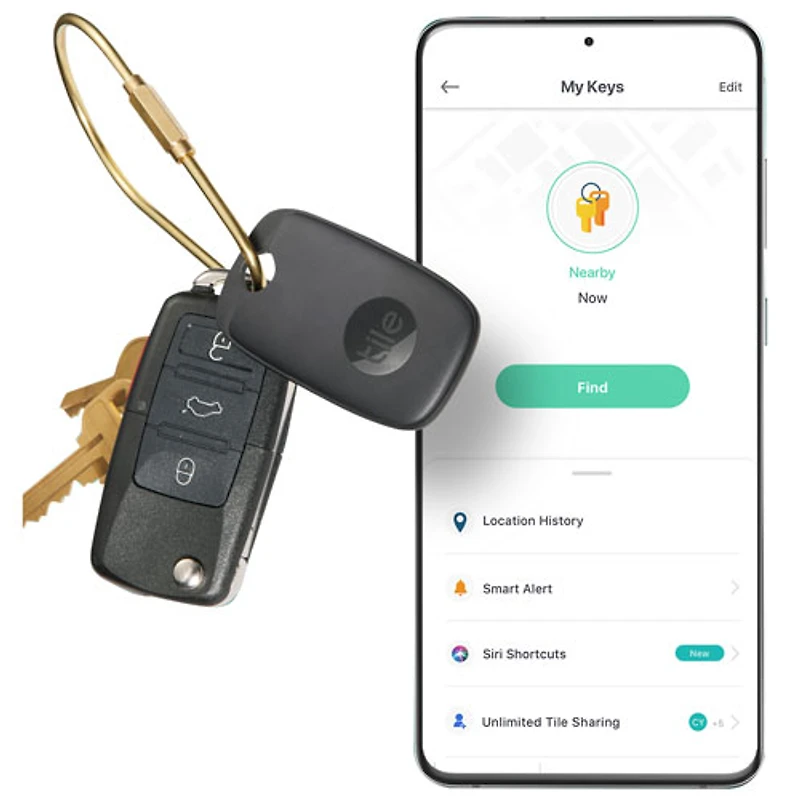 Tile Pro (2021) Bluetooth Item Tracker - Black
