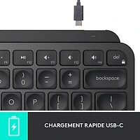 Logitech MX Keys Mini Bluetooth Backlit Ergonomic Keyboard - Black