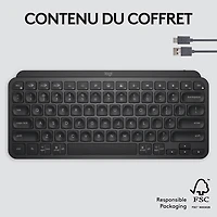 Logitech MX Keys Mini Bluetooth Backlit Ergonomic Keyboard - Black