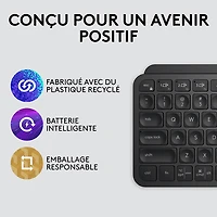 Logitech MX Keys Mini Bluetooth Backlit Ergonomic Keyboard - Black