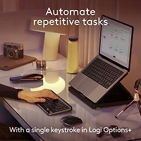 Clavier ergonomique rétroéclairé mécanique Bluetooth MX Mini de Logitech pour Mac - Gris pâle