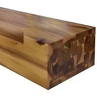 Manteau de cheminée/tablette murale de 45 po en bois d'acacia d'Elements - Lustre naturel
