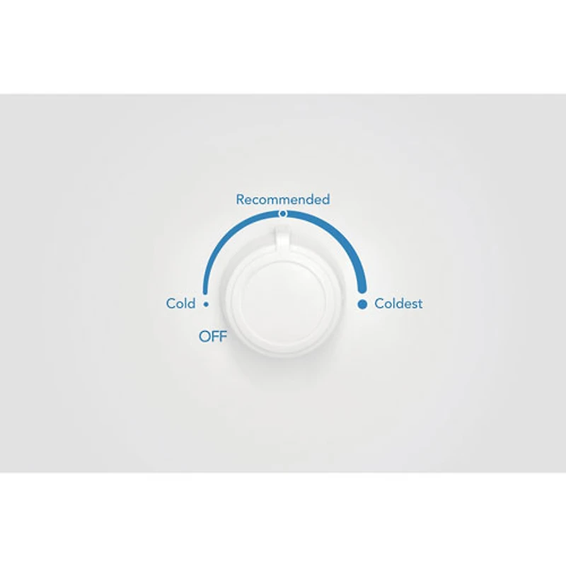 Congélateur vertical de 20 pi³ sans dégivrage de Frigidaire (FFUE2022AW) - Blanc