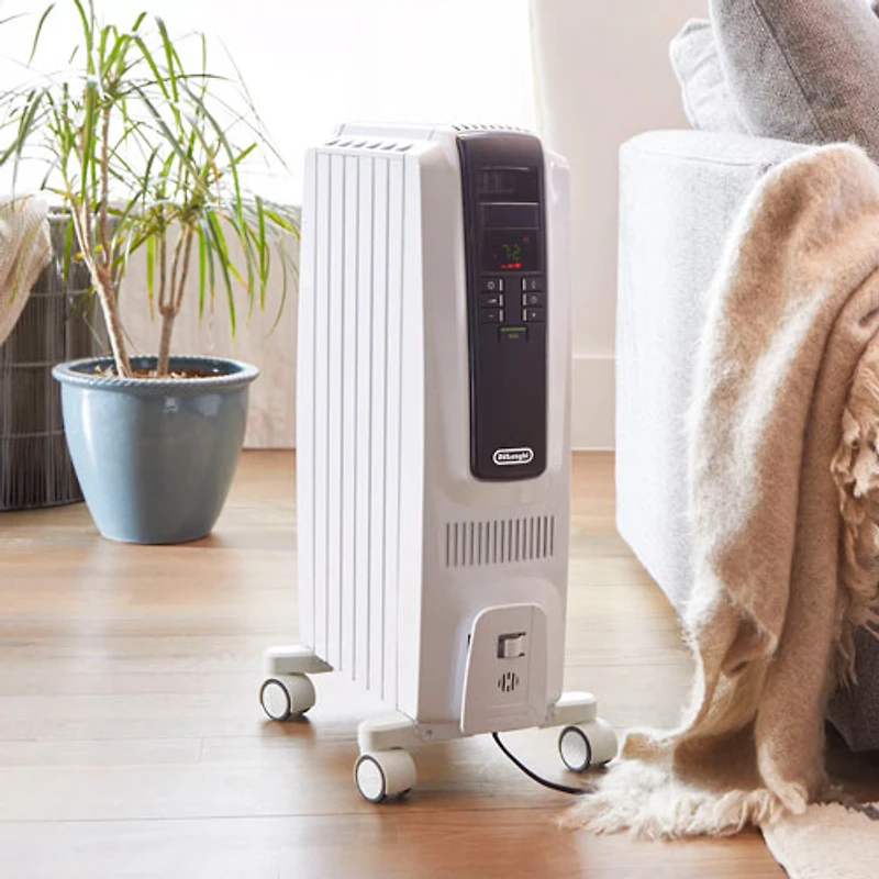 Delonghi Dragon Oil Filled Heater - Ice White