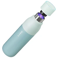Bouteille d'eau isotherme autonettoyante de 740 ml (25 oz) en acier inoxydable PureVis de LARQ - Vert littoral