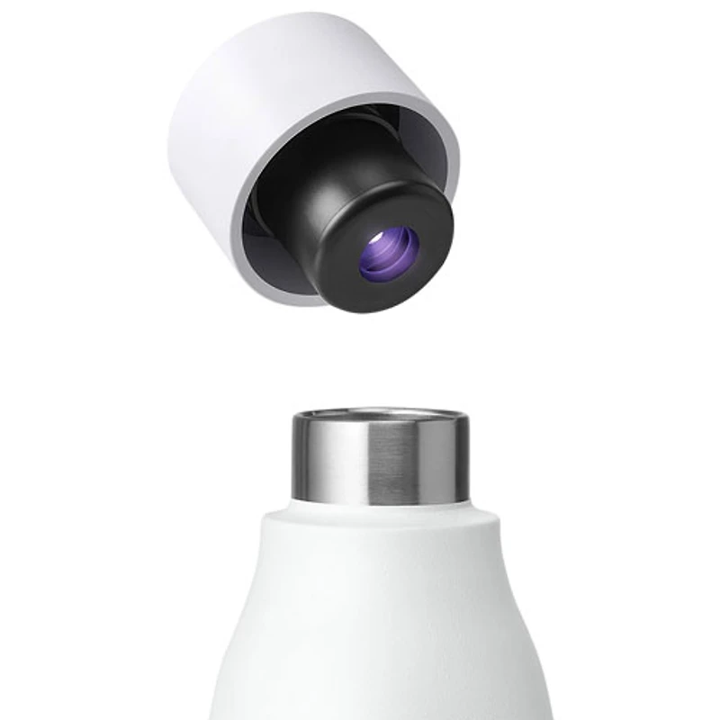 LARQ PureVis 740ml (25 oz.) Self-Cleaning Insulated Stainless Steel Water Bottle - Granite White