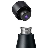 Bouteille d'eau autonettoyante de 710 ml (24 oz) en acier inoxydable PureVis Movement de LARQ - Noir/Onyx