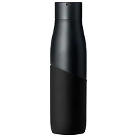 Bouteille d'eau autonettoyante de 710 ml (24 oz) en acier inoxydable PureVis Movement de LARQ - Noir/Onyx