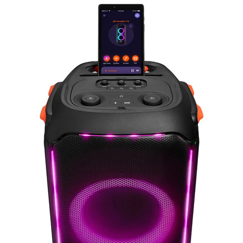 JBL Partybox 710 Splashproof Bluetooth Wireless Party Speaker - Black