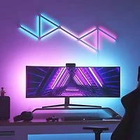 Ensemble Lines de Nanoleaf pour disposition à 60 degrés - Trousse intelligente - 9 barres lumineuses