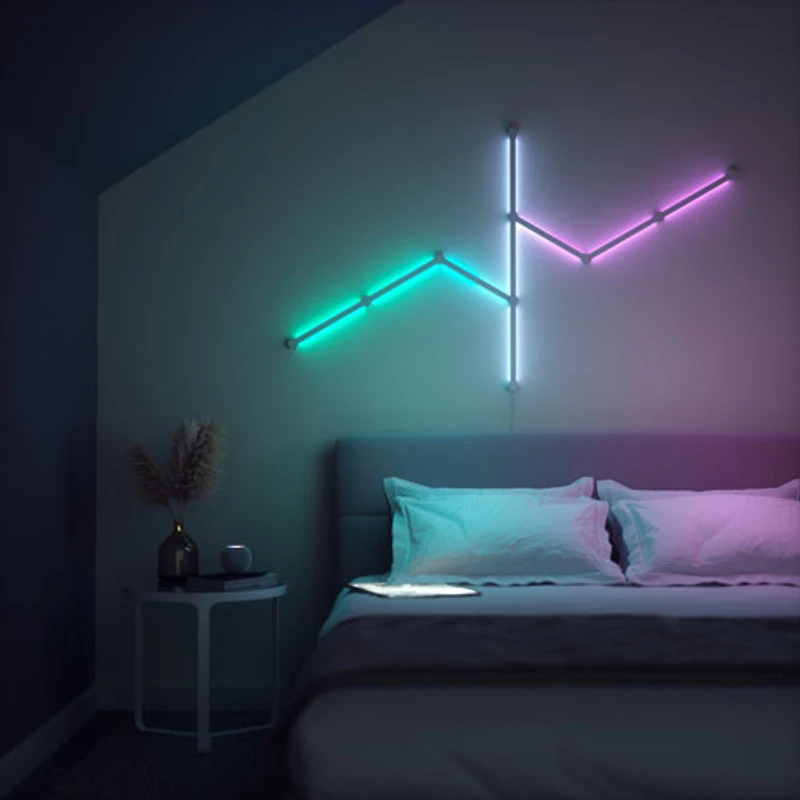 Ensemble Lines de Nanoleaf pour disposition à 60 degrés - Trousse intelligente - 9 barres lumineuses