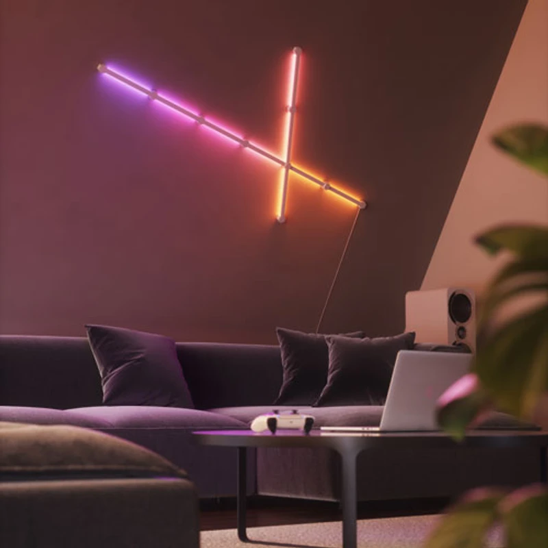 Ensemble Lines de Nanoleaf pour disposition à 60 degrés - Trousse intelligente - 9 barres lumineuses