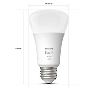 Ampoule DEL intelligente Hue A19 de Philips - Paquet de 4
