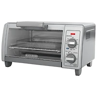 Black & Decker 4-Slice Air Fry Toaster Oven - 1.3 Cu. Ft./36.9L - Stainless Steel - Only at Best Buy