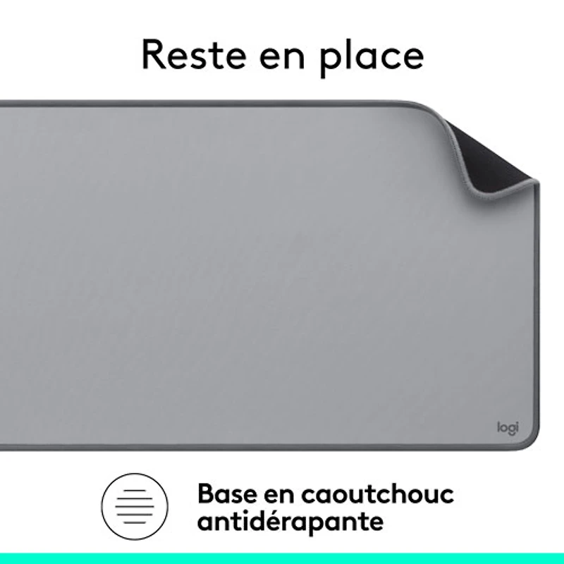 Logitech Studio Desk Mat - Mid Grey