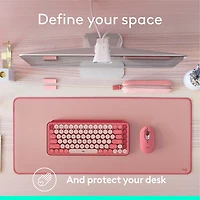 Tapis de bureau Studio de Logitech - Rose foncé