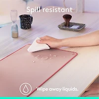Tapis de bureau Studio de Logitech - Rose foncé