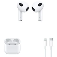 Écouteurs boutons 100 % sans fil AirPods (3e génération) d'Apple avec étui de chargement MagSafe - Blanc
