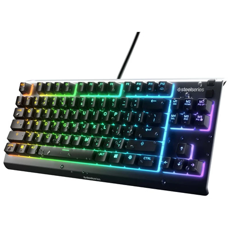 Clavier de jeu mécanique rétroéclairé sans pavé Apex 3 de SteelSeries