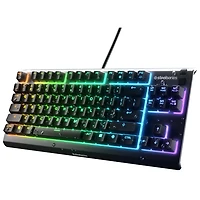 Clavier de jeu mécanique rétroéclairé sans pavé Apex 3 de SteelSeries