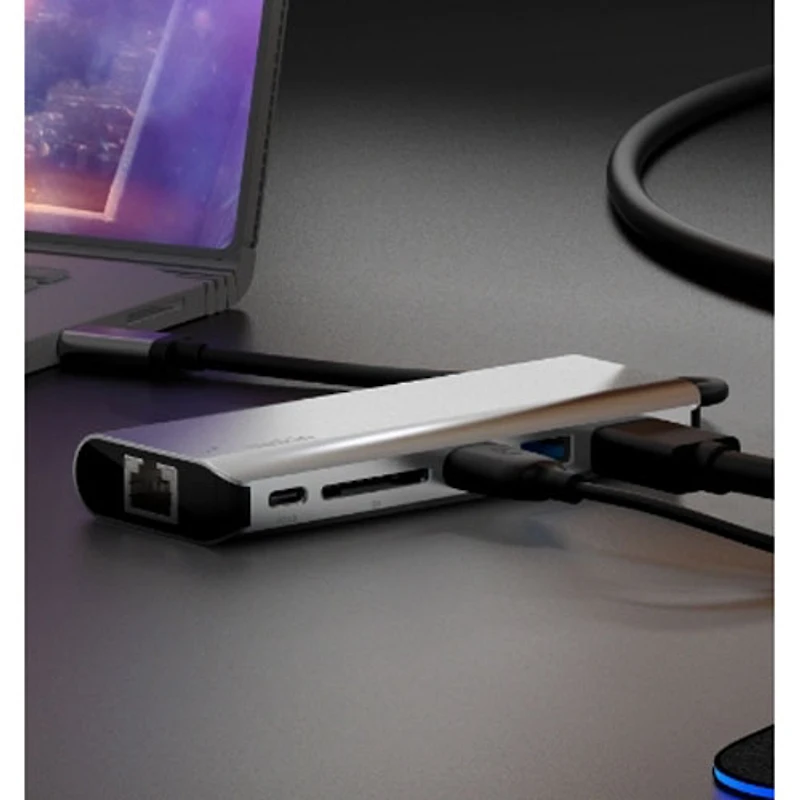 Belkin CONNECT 6-in-1 USB-C Hub with Power Delivery (AVC008BTSGY)